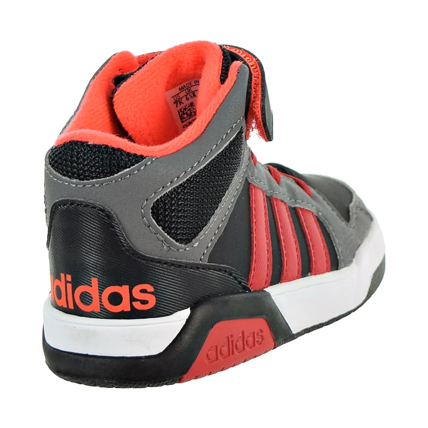 Adidas BB9TIS Mid Toddlers' Shoes Core Black/Scarlet/Solar Red