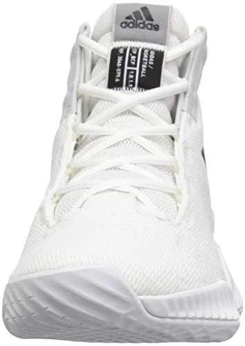 adidas Men's Pro Bounce 2018 Basketball Shoe, Black/Crystal White, 8.5 M US