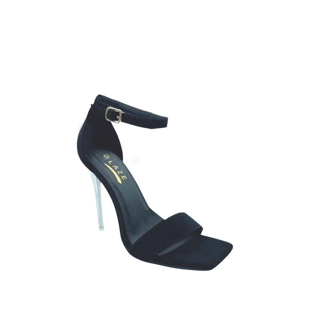 ankle strap clear high heel stiletto