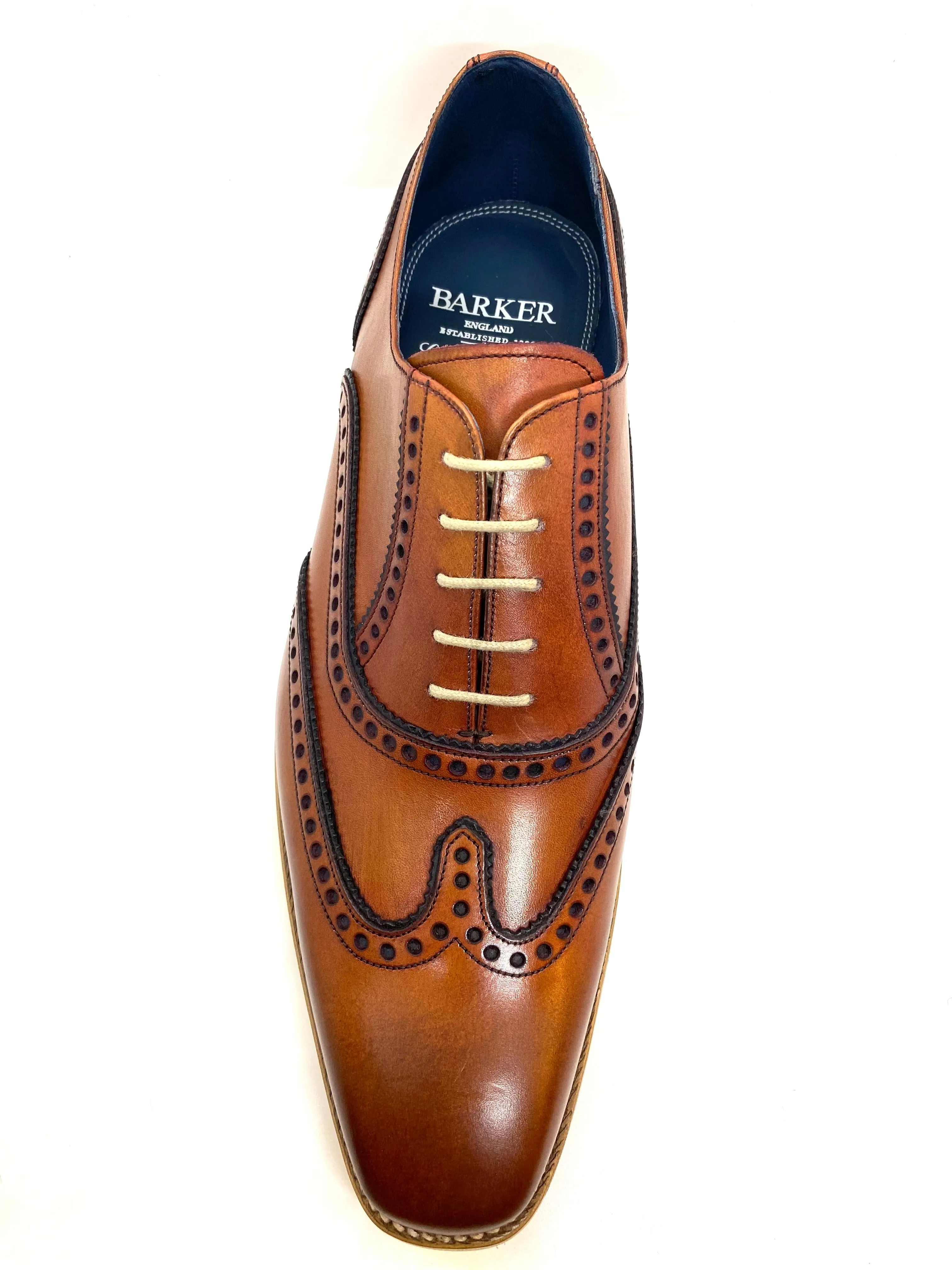 Barker Men's Spencer Rosewood Lace Up Brogue