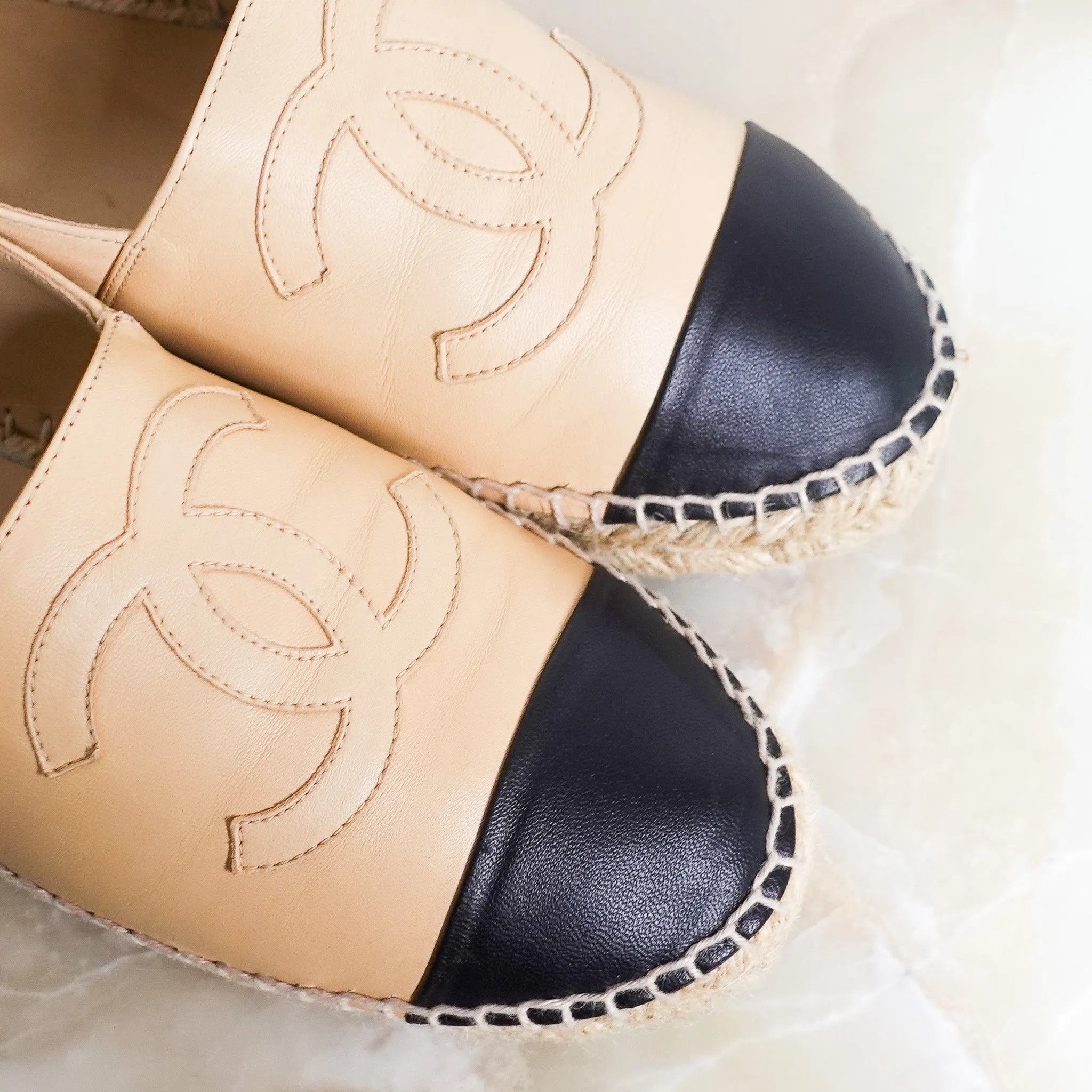 Bicolour espadrilles RRP £730