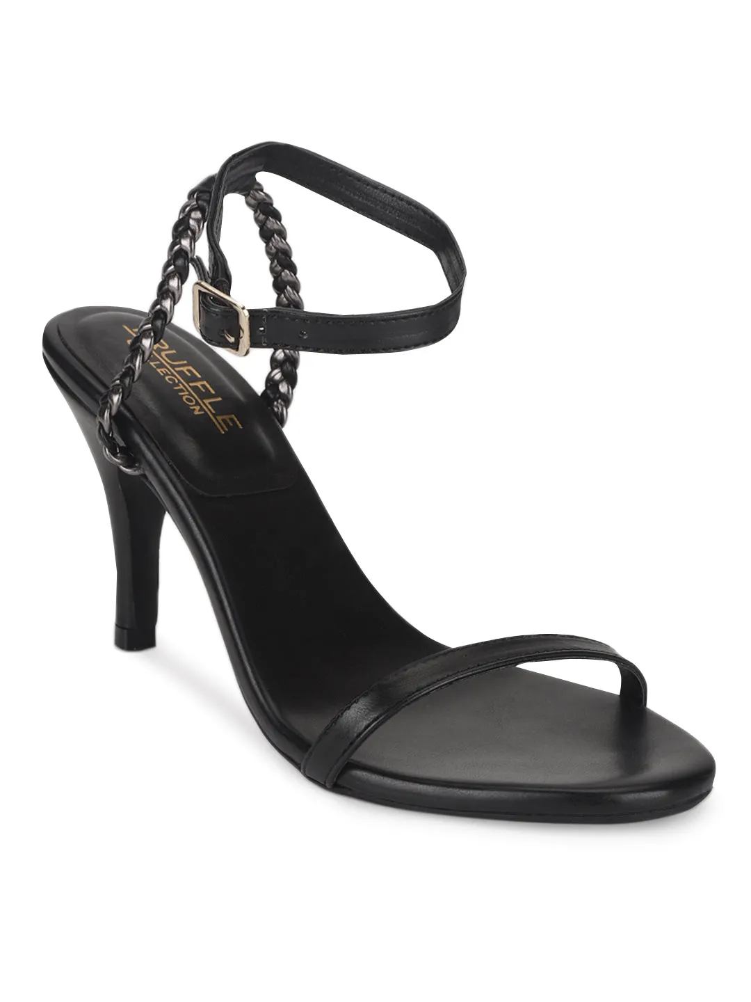 Black PU Strappy Stiletto Sandals (TC-ST-1295-BLK)