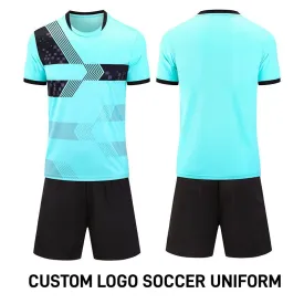 Blue Professional Soccer Jersey Soccer Training Suits