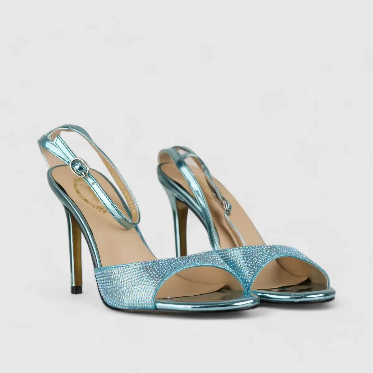 Bulbul Stiletto Heel Sandal Blue CAR5033