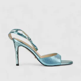 Bulbul Stiletto Heel Sandal Blue CAR5033
