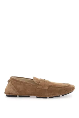 calf suede driver shoe