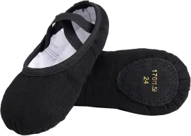 Canvas Ballet Shoes for Girls Ballet Flats for Toddler/Little Kid/Big Kid/Adult