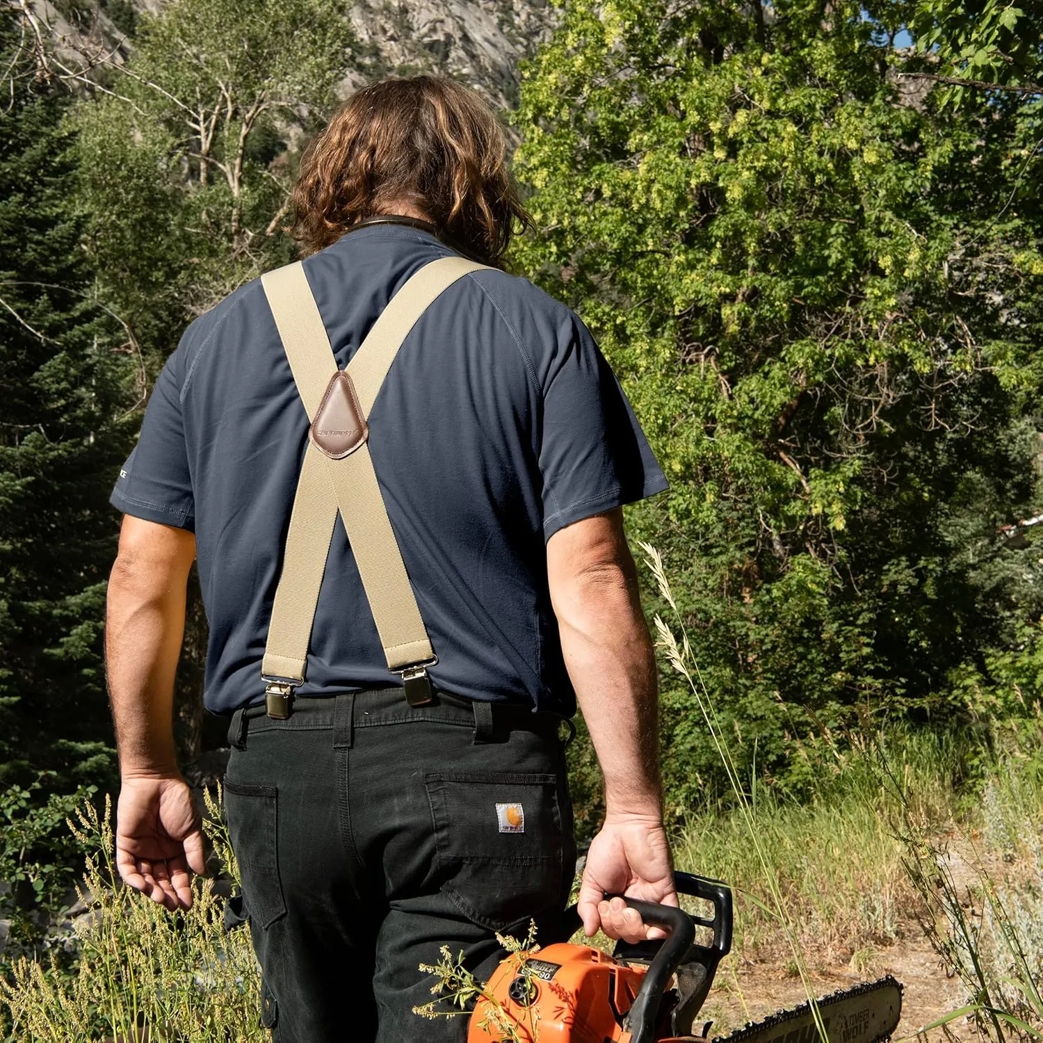 Carhartt Men's A0005520 Rugged Flex? Elastic Two-Tone Suspenders