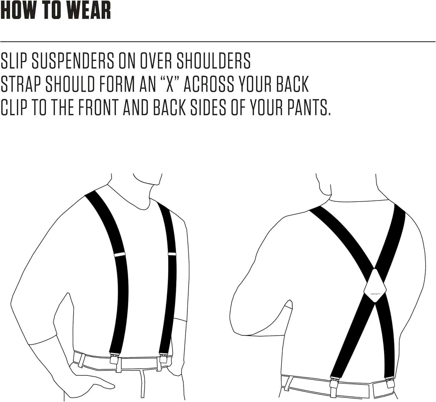 Carhartt Men's A0005520 Rugged Flex? Elastic Two-Tone Suspenders