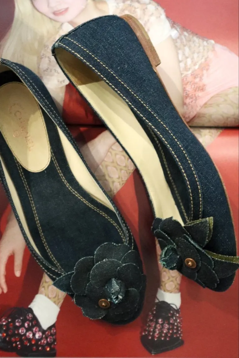 Chanel Denim Ballerinas