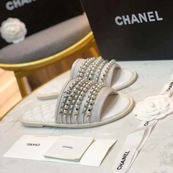 Chanel Pearl Flats For Women