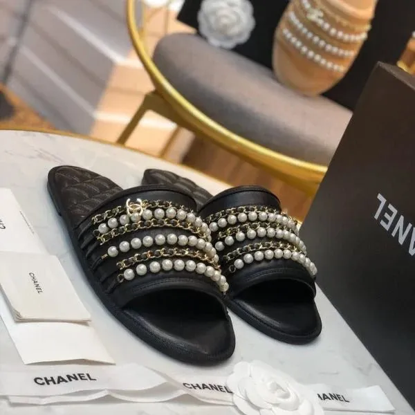 Chanel Pearl Flats For Women