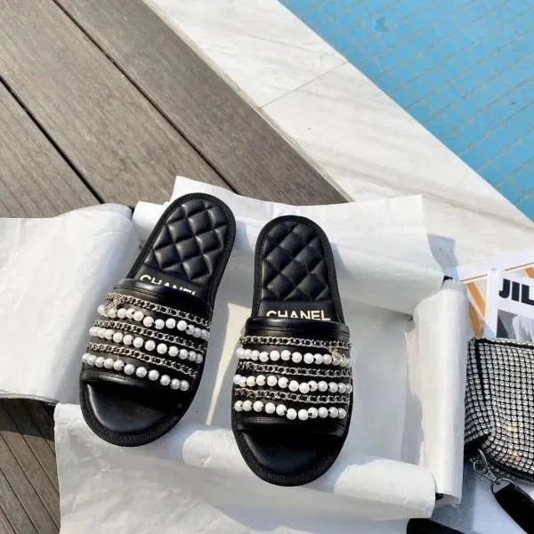 Chanel Pearl Flats For Women