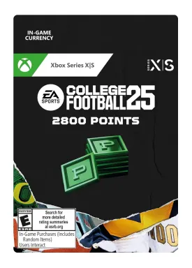 College Football 25: 2800 Points - Xbox Series X|S [Digital Code]
