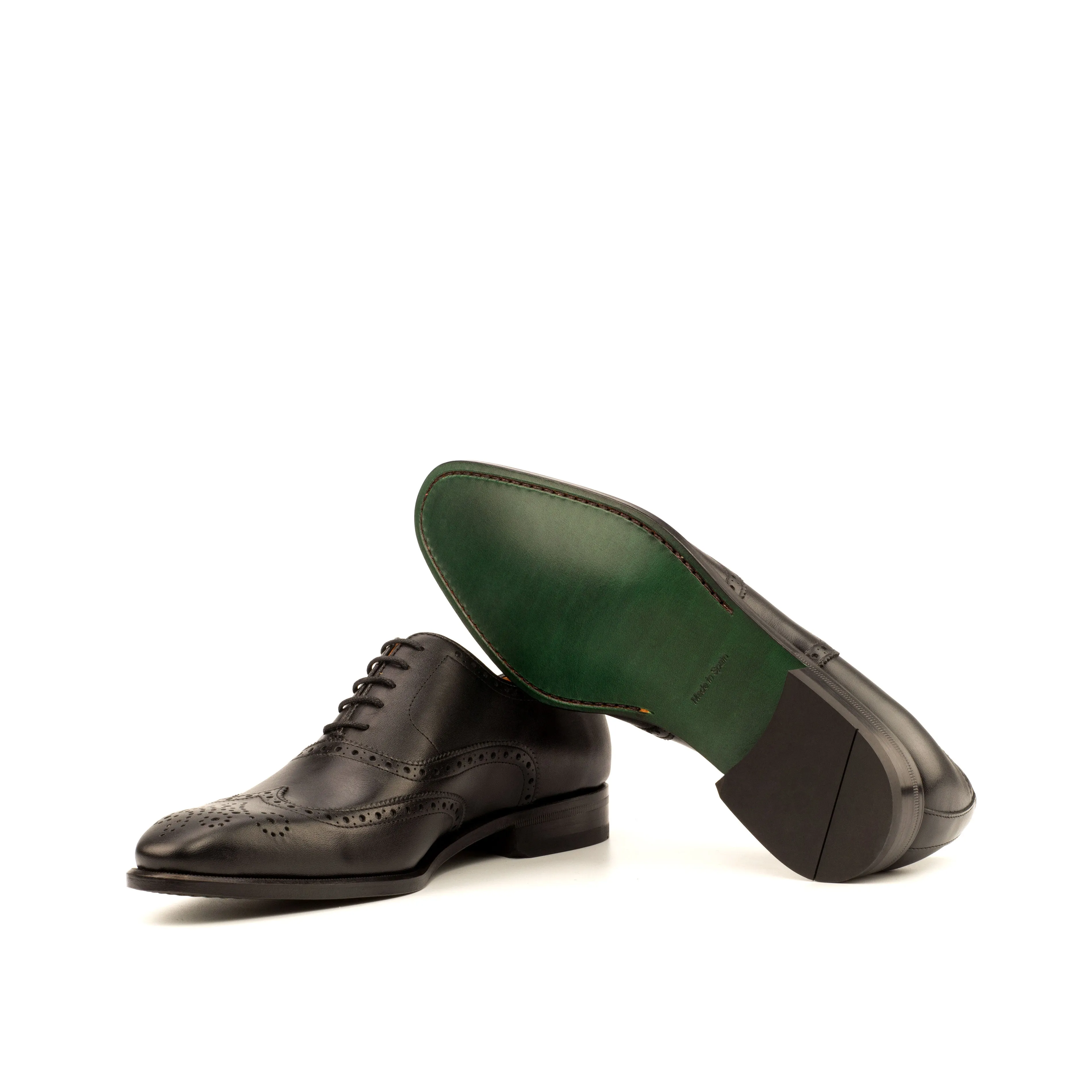 Como Lenno Men's Shoes Calf-Skin Leather Full Brogue Oxford (CM1005)