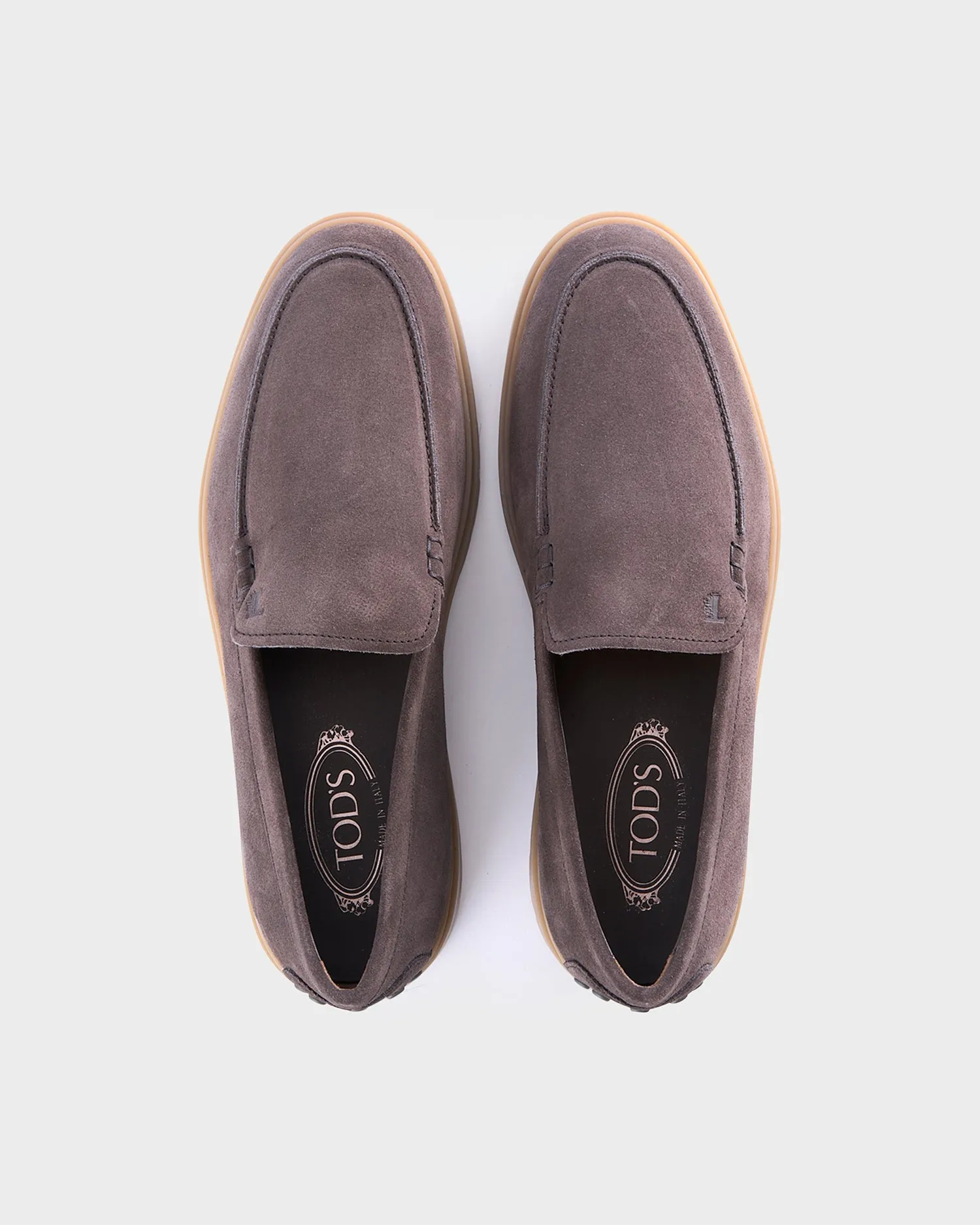 Dark Brown Suede Slipper Loafers