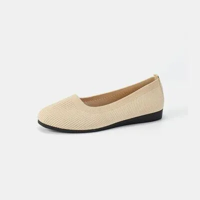 Extremely Comfortable Round Toe Knit Ballet Flats