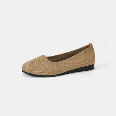 Extremely Comfortable Round Toe Knit Ballet Flats