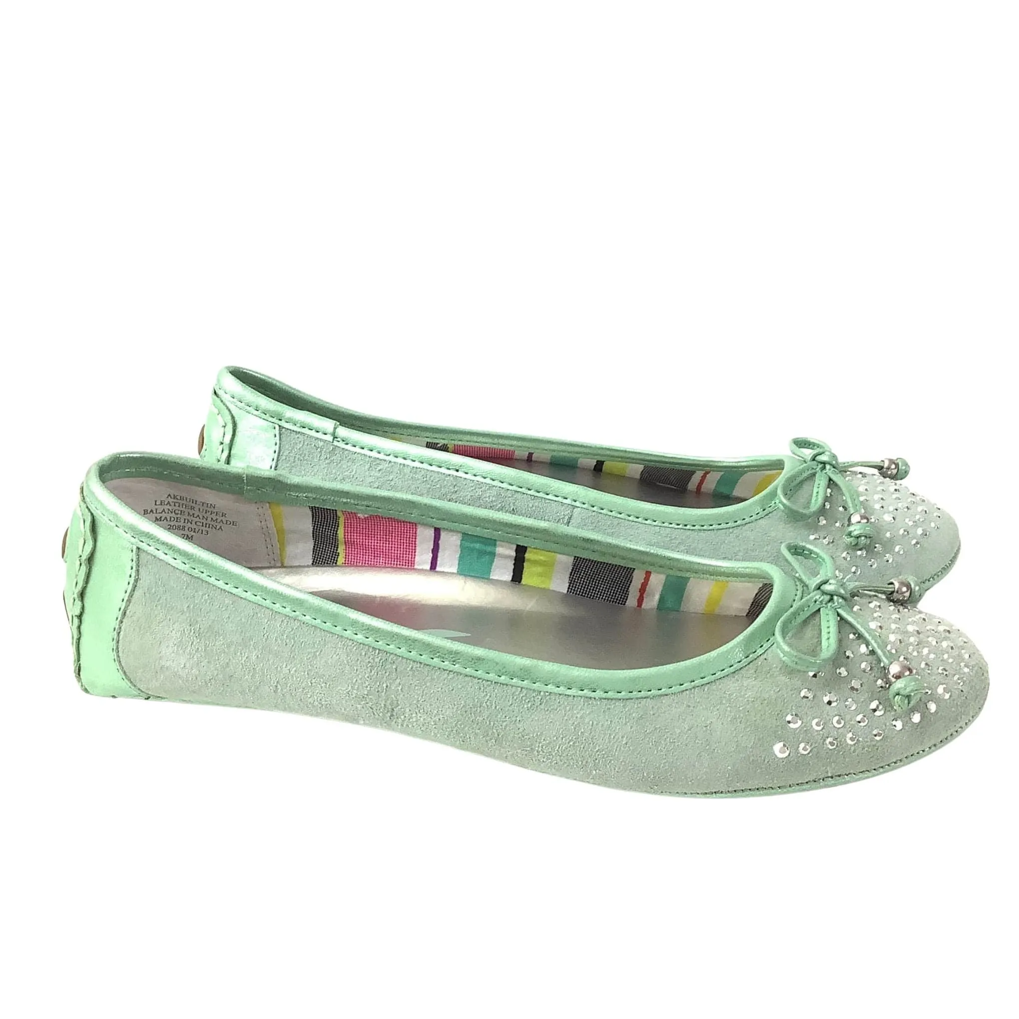 Fancy Green Ballet Flats