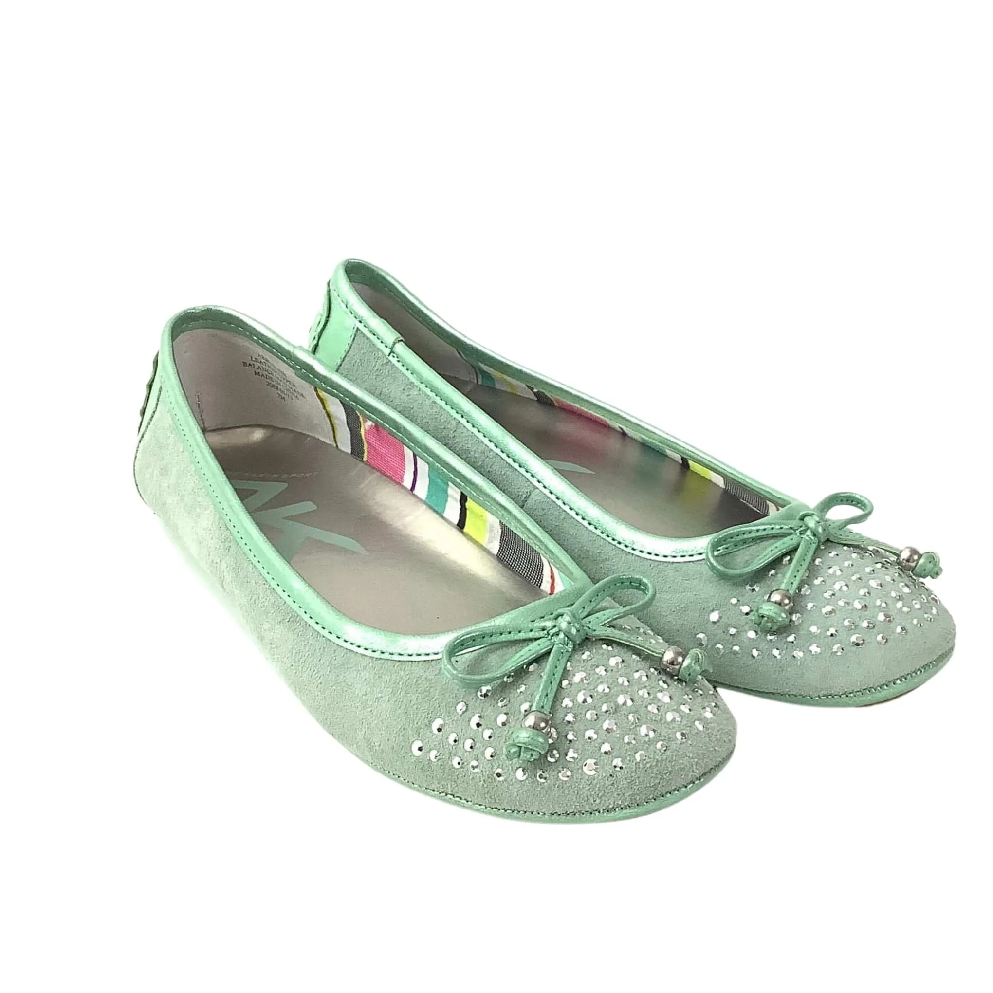 Fancy Green Ballet Flats