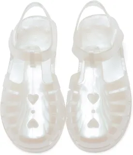 Girls Jelly Sandals Summer Costume Princess Dress Flat Breathable Waterproof Fisherman Gladiator Shoes For Girl Closed Toe Beach Flat-Sandals For Toddler Little Kid Big Kids