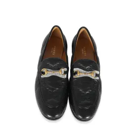 Gucci Black Guccissima Leather Loafers Size 41 ULC1046