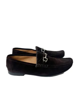 Gucci Brown Suede Horsebit Loafers, Size 9