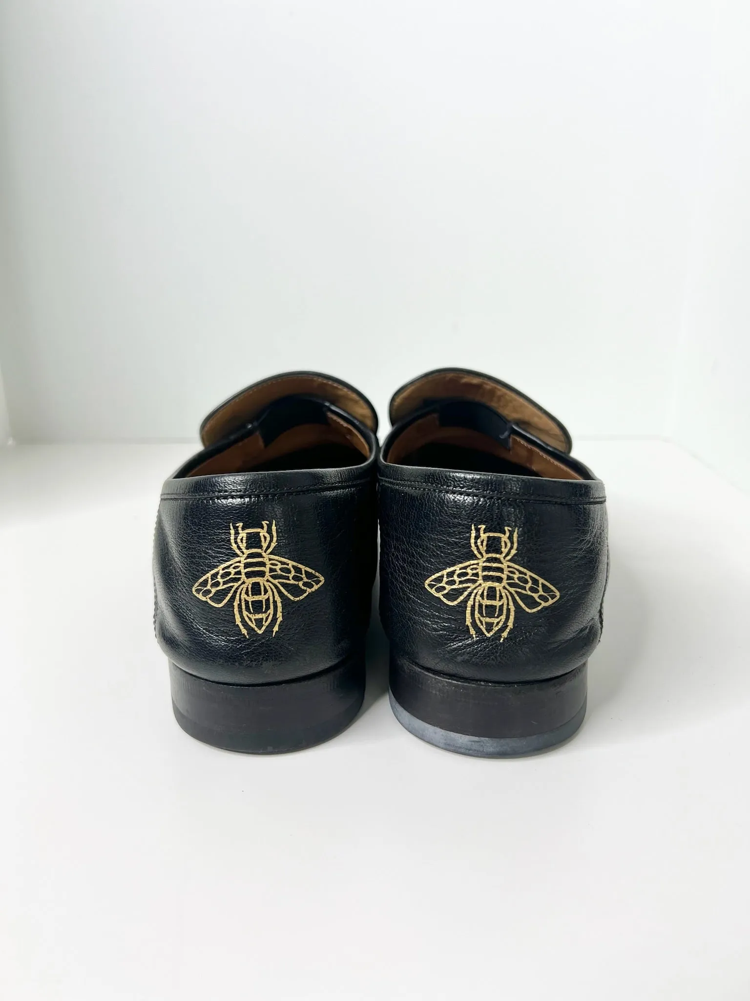 Gucci Horsebit Accent Black Dress Loafers, Size 7
