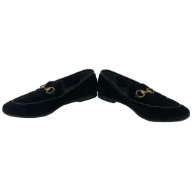 GUCCI loafers 431467 velvet black 35 1/2 Horsebit Women 35 1/2 Used