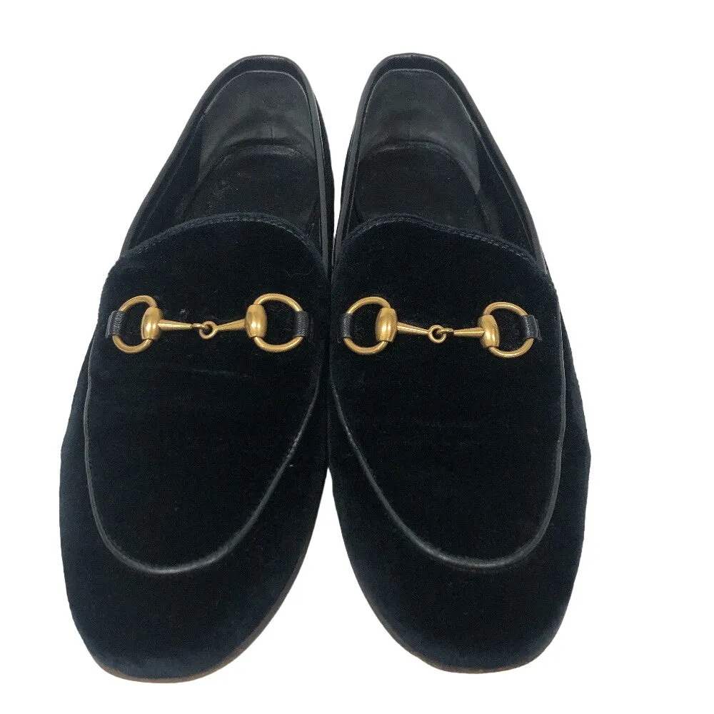 GUCCI loafers 431467 velvet black 35 1/2 Horsebit Women 35 1/2 Used