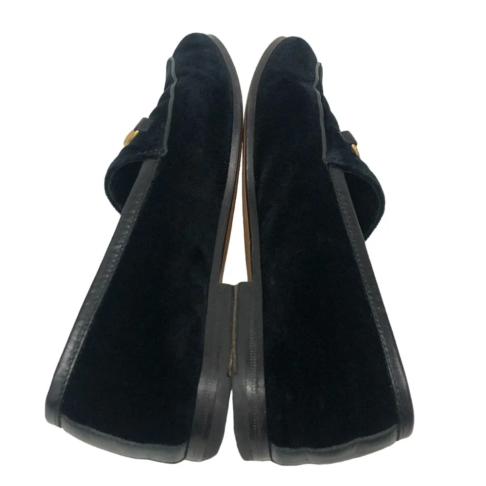 GUCCI loafers 431467 velvet black 35 1/2 Horsebit Women 35 1/2 Used