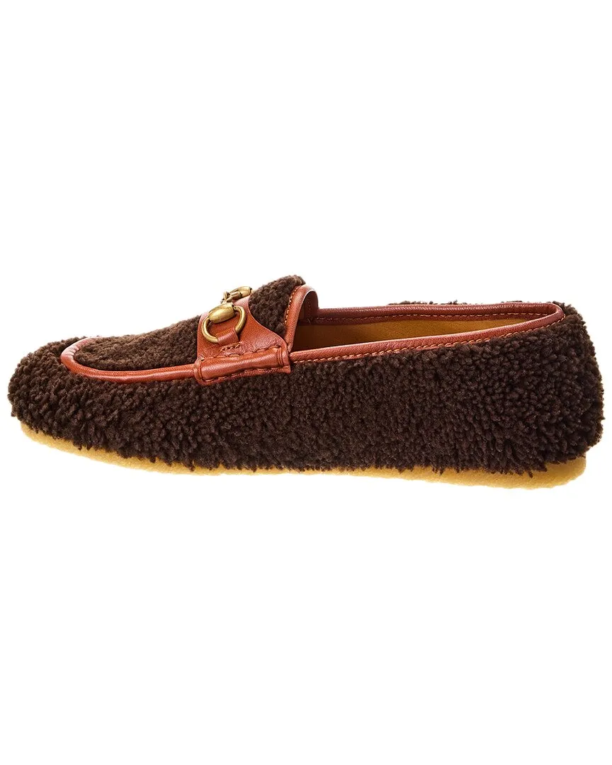 Gucci Shearling & Leather Loafer