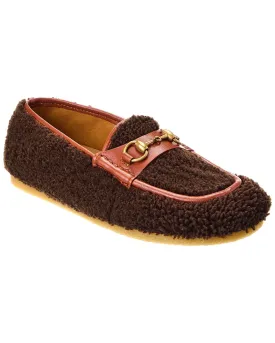 Gucci Shearling & Leather Loafer