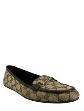 Gucci Vintage GG Canvas Horsebit Drivers Size 9