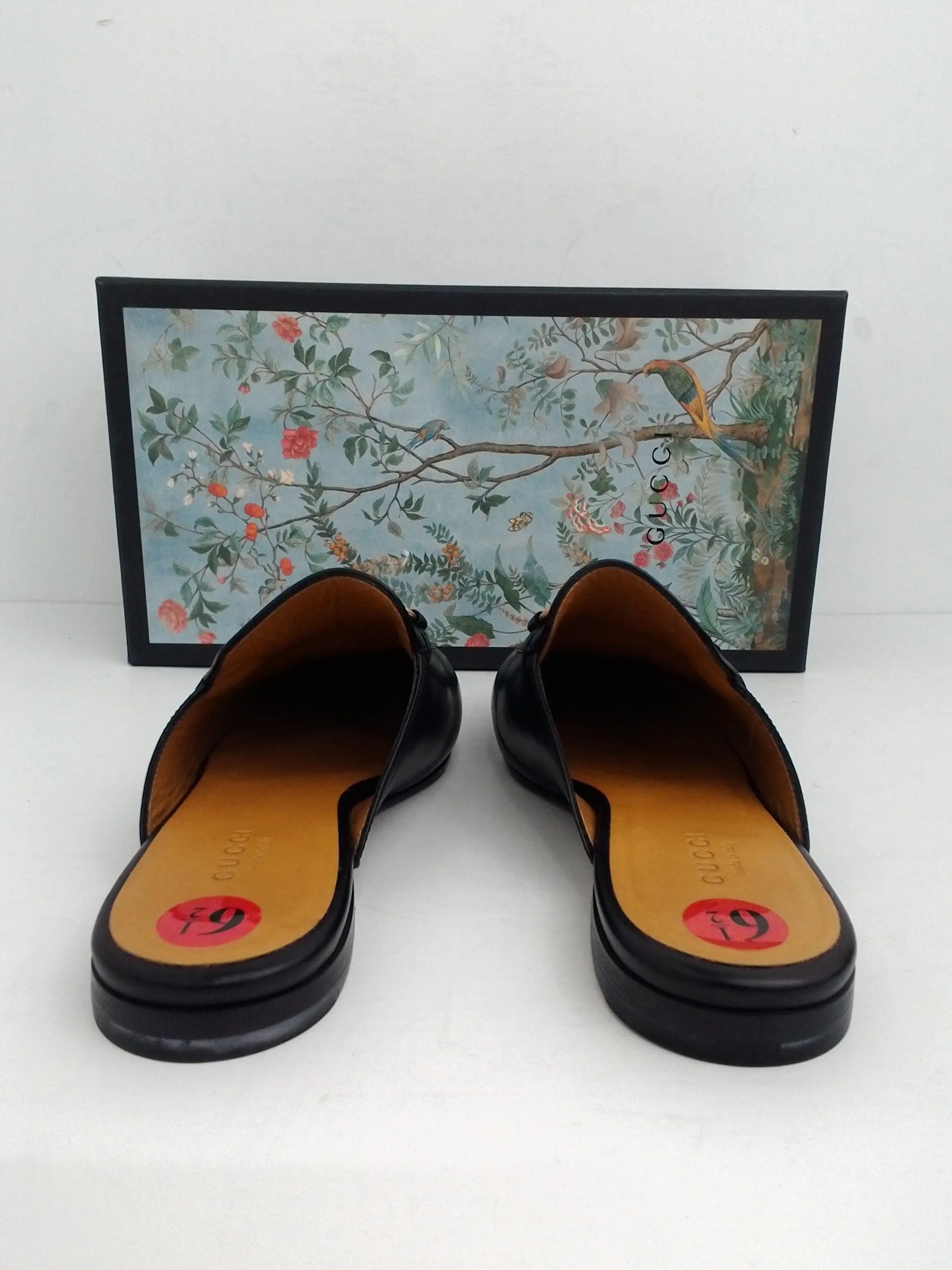 Gucci Women's Loafers Black Leather Size 36.5