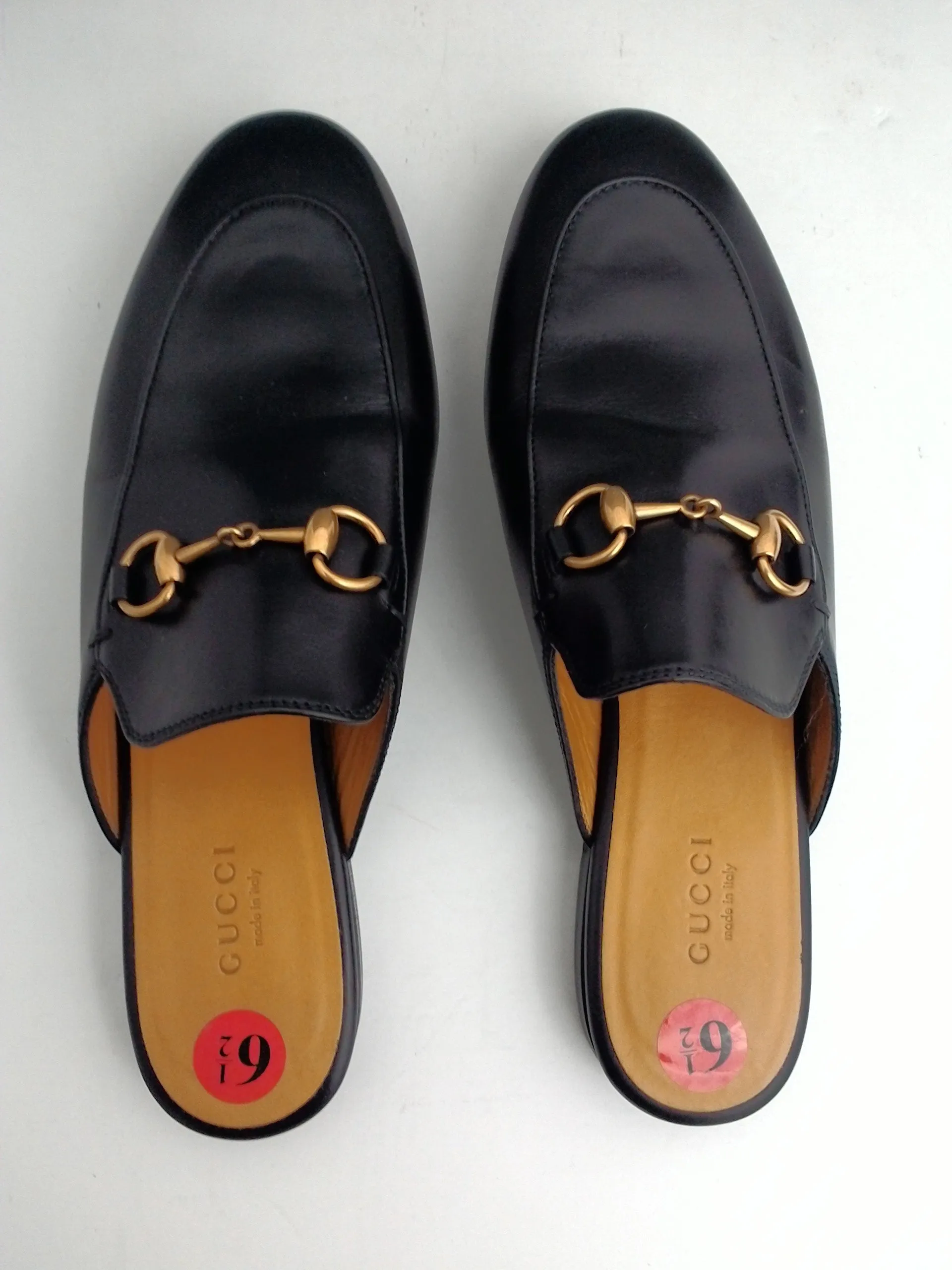 Gucci Women's Loafers Black Leather Size 36.5