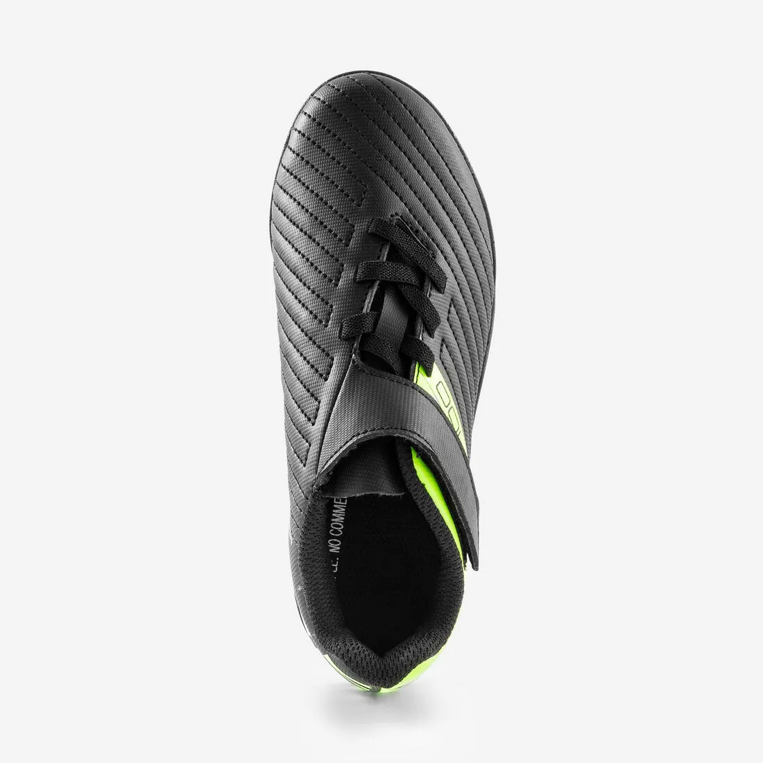Kids' Football Boots Rip-Tab Moulded Studs Black & Yellow - Agility 100