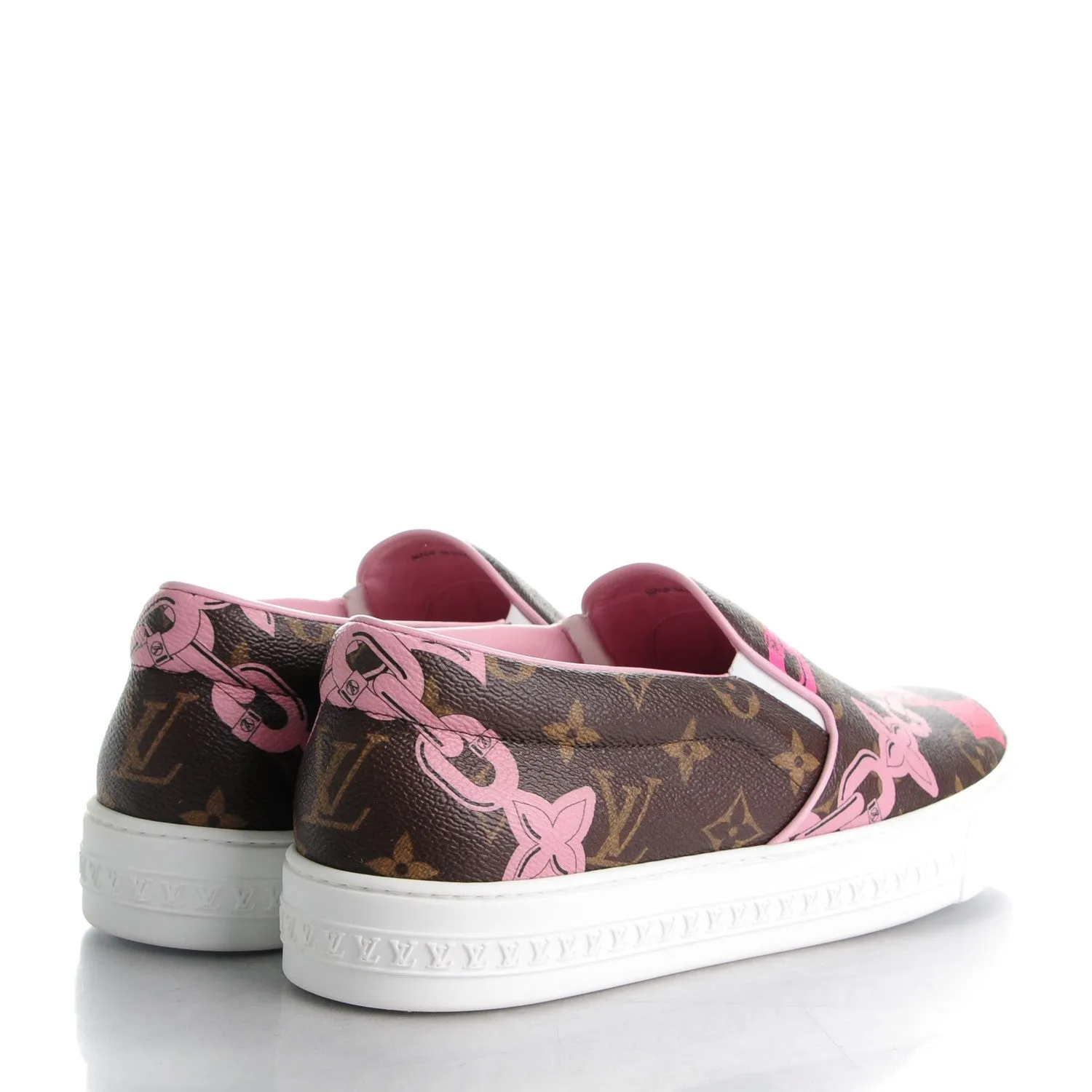 Louis Vuitton Monogram Bay Flower Slip On Harbor Sneakers