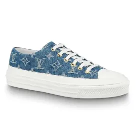LOUIS VUITTON MONOGRAM DENIM LOW TOP SNEAKERS