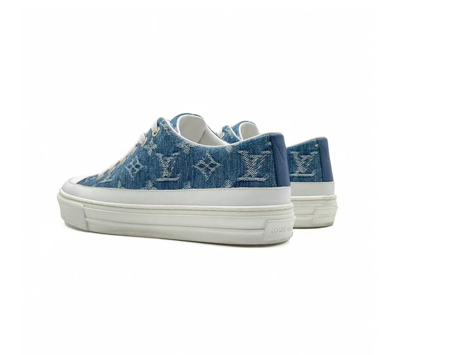 LOUIS VUITTON MONOGRAM DENIM LOW TOP SNEAKERS