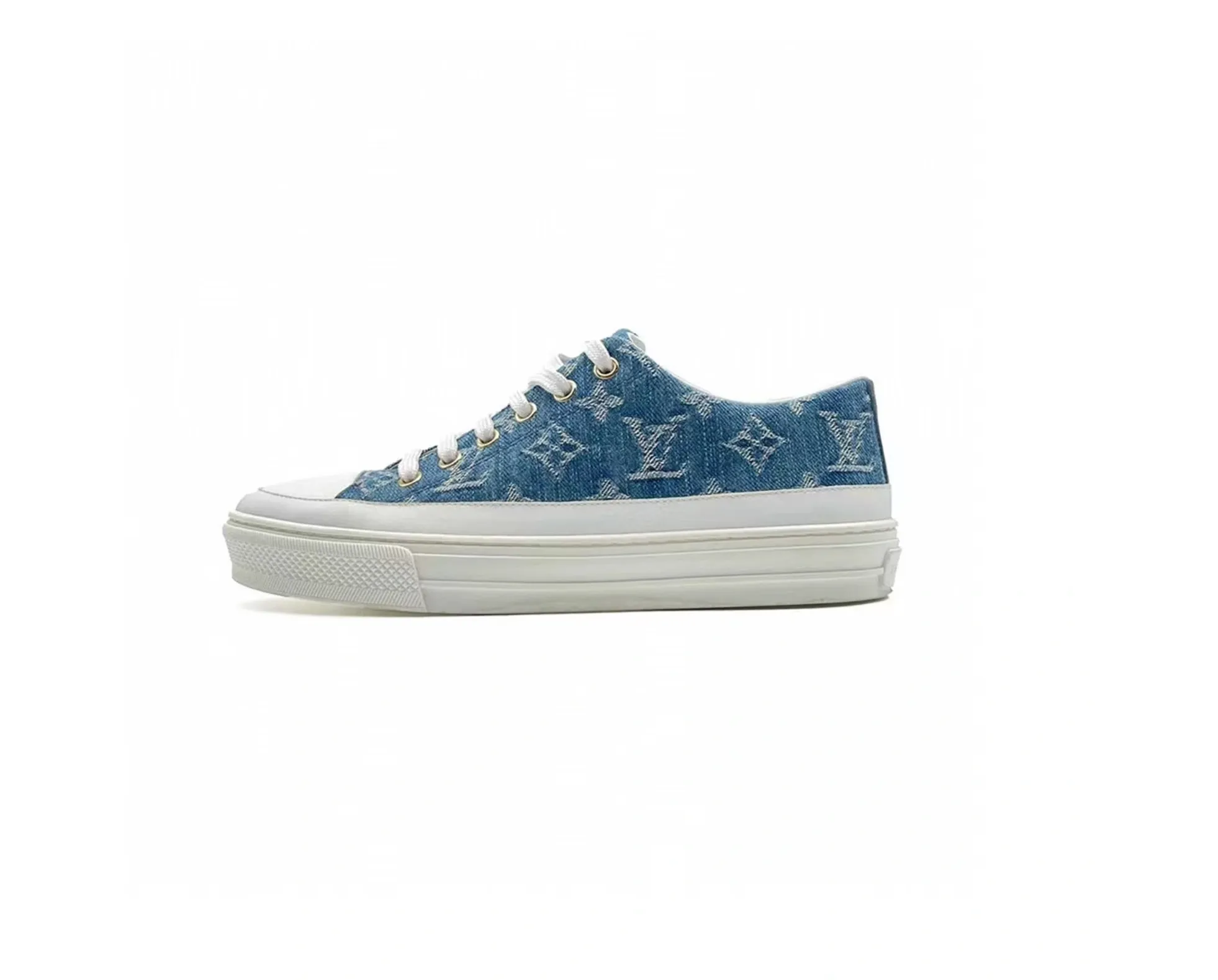 LOUIS VUITTON MONOGRAM DENIM LOW TOP SNEAKERS