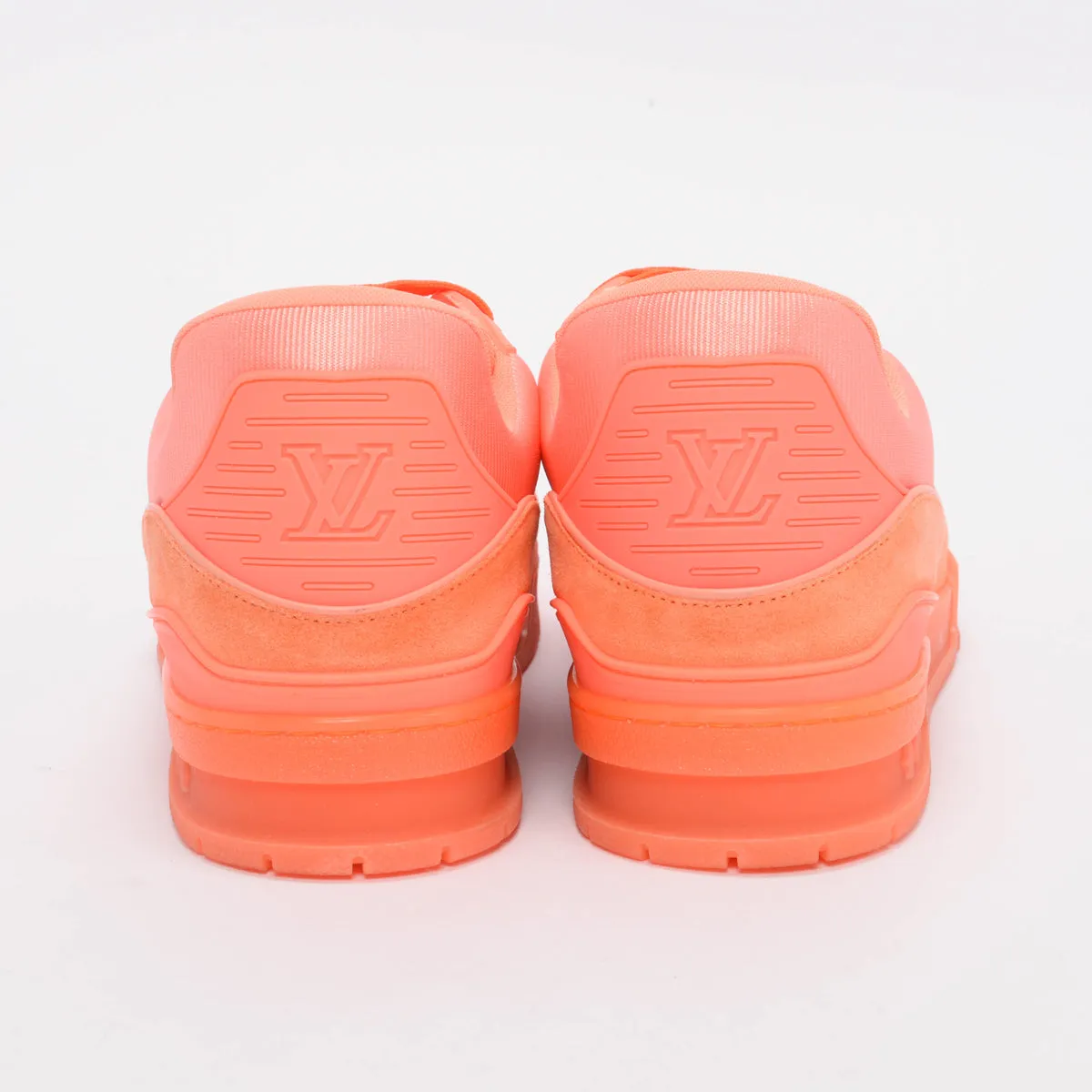 Louis Vuitton Virgil Peach Monogram Trainer Sneakers 12