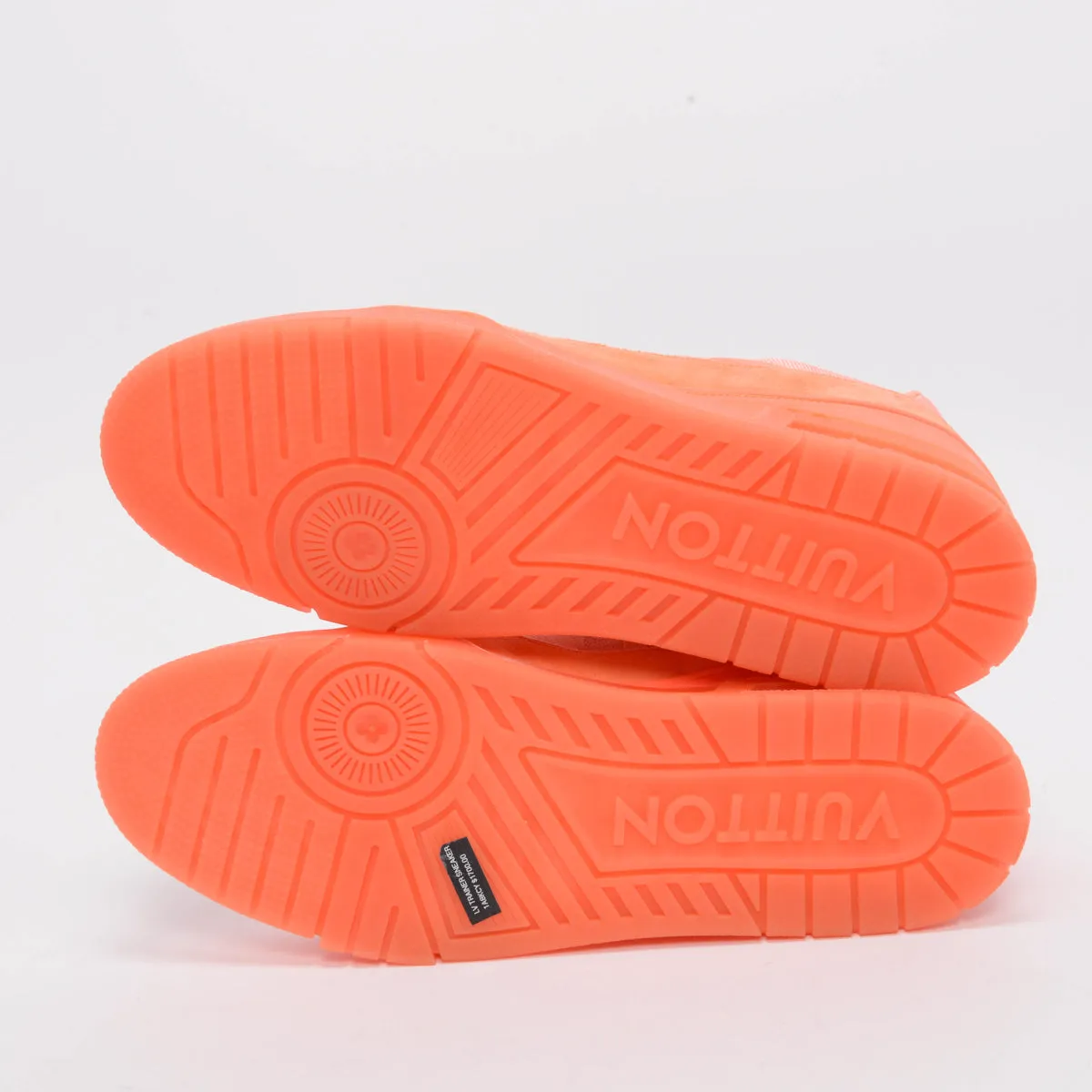 Louis Vuitton Virgil Peach Monogram Trainer Sneakers 12