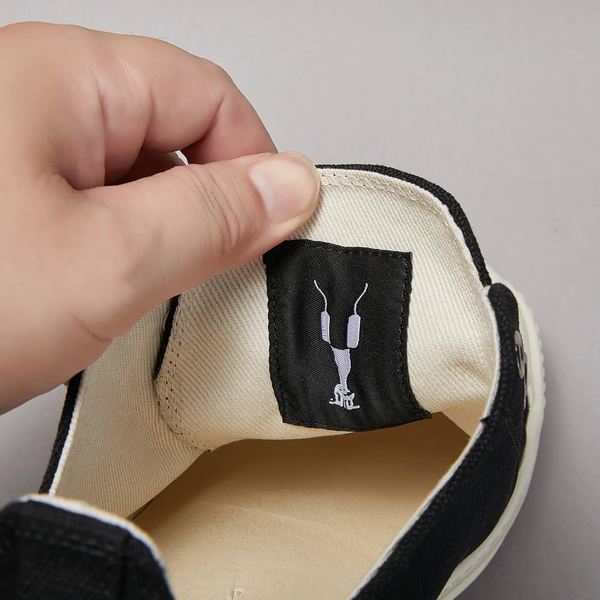 Low top canvas lace up sneakers