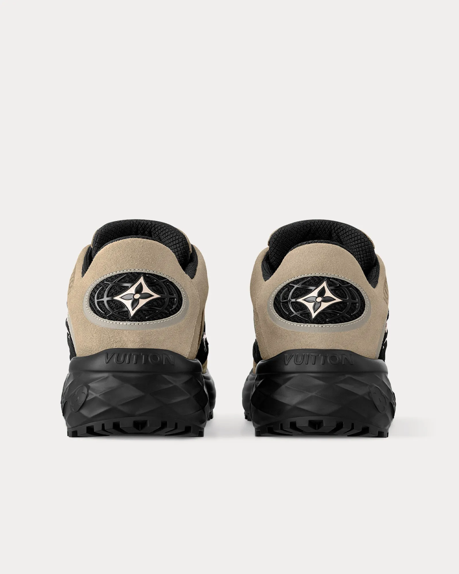 LV Discovery Lace Ups Taupe / Brown Low Top Sneakers