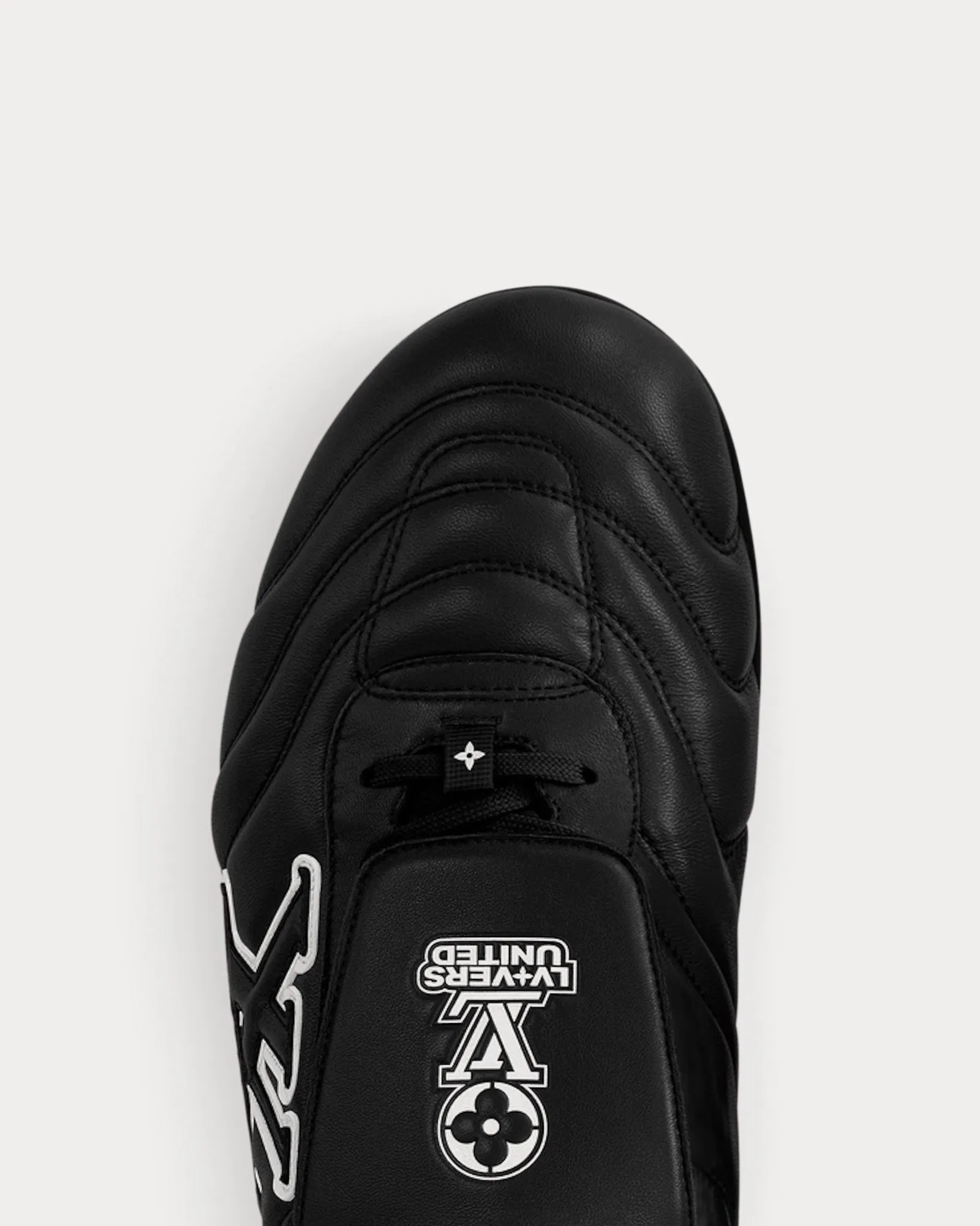 LV Footprint Football Trainers Black Low Top Sneakers