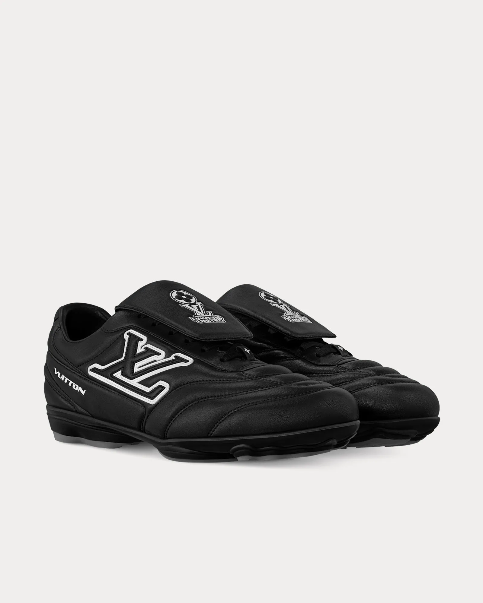 LV Footprint Football Trainers Black Low Top Sneakers