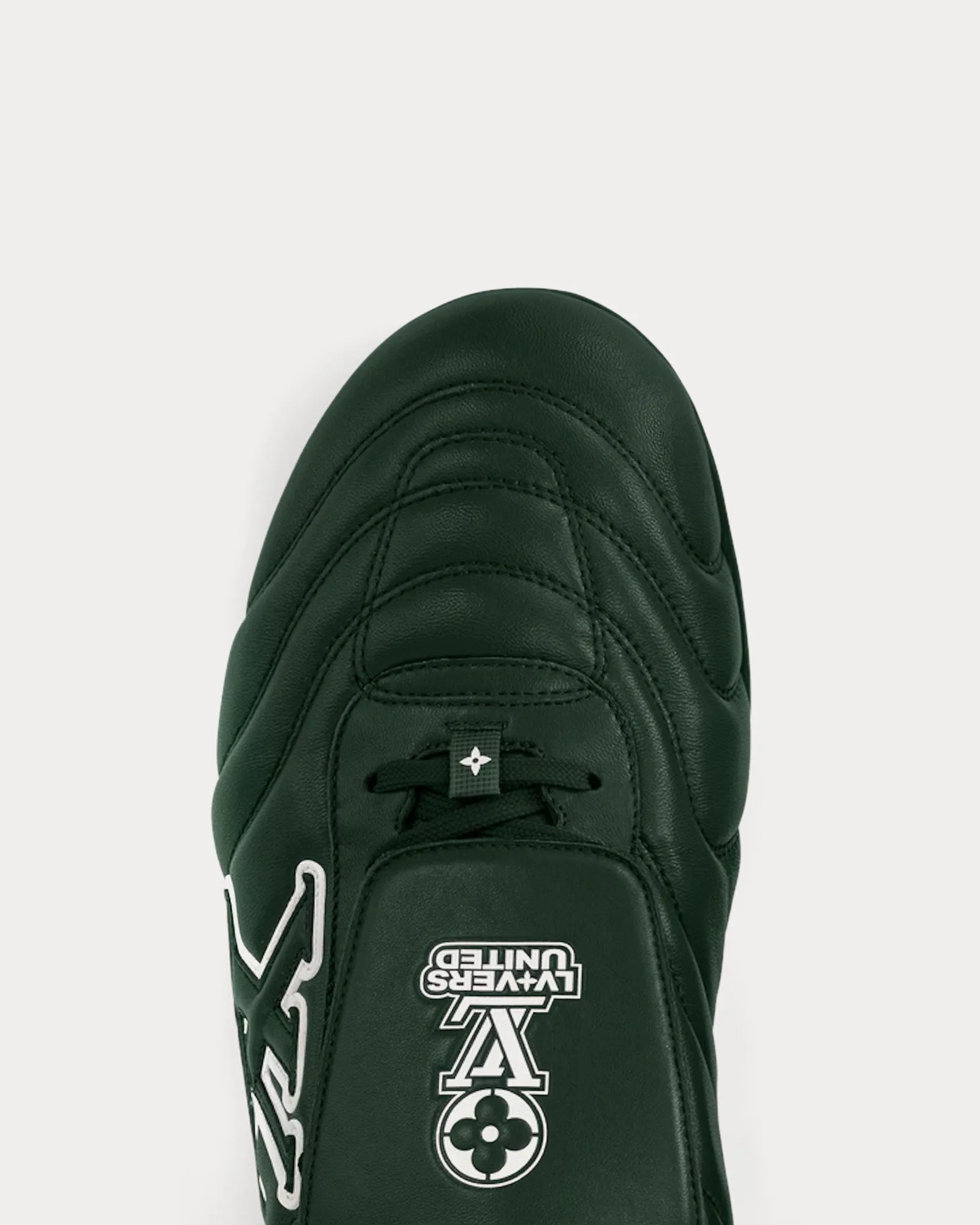 LV Footprint Football Trainers Green Low Top Sneakers