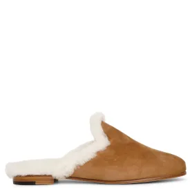 Mariamu brown suede half lofers