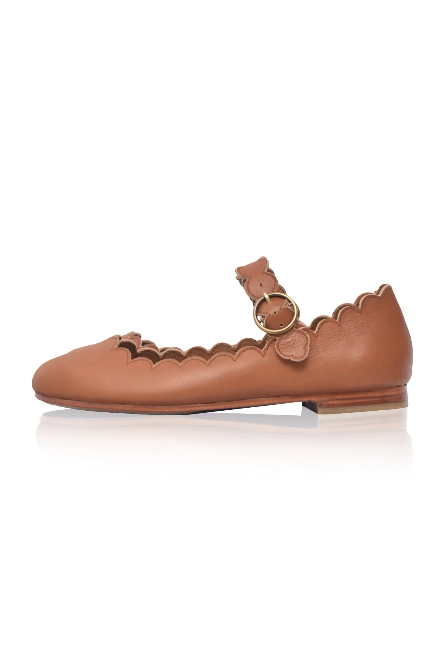Mia Rosa Leather Ballet Flats